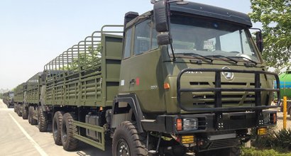 Our old client from Niger imported 40 units Shacman 6x6 full drive cargo trucks in year 2013