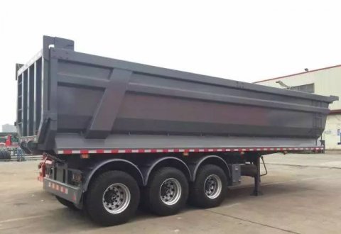 3 Axles U-shape Dump Semi Trailer
